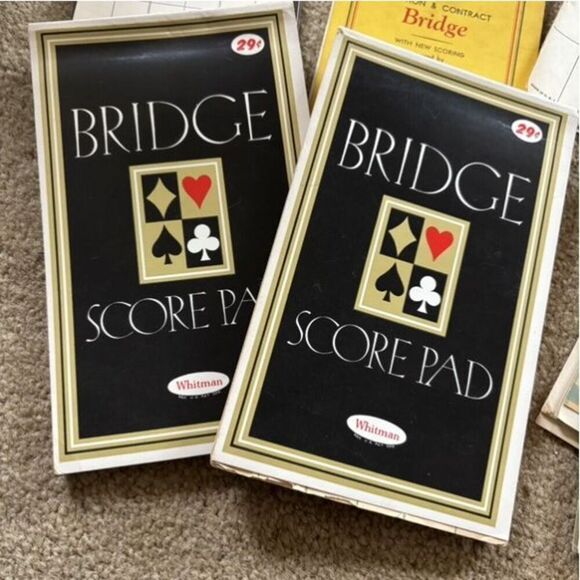 Lot Of Auction And Contract Bridge Score Pads Used - Picture 2 of 9